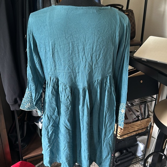 Nalli Casual Regular Sleeves Embroidered Women
Light Blue Top - Picture 6 of 6